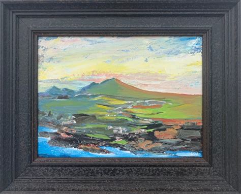Original Abstract Landscape Painting Of The Scottish Highlands Angela