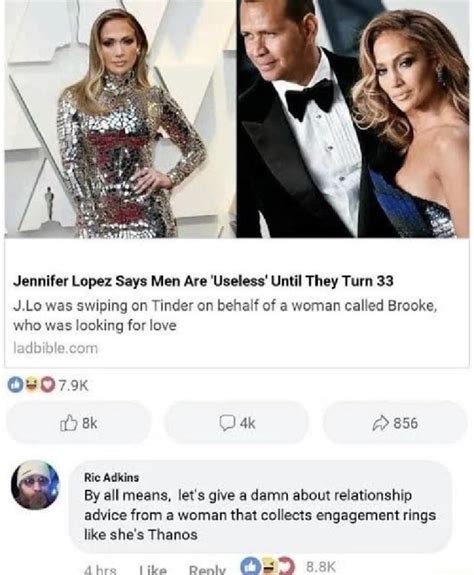 jennifer lopez says men are useless until they turn 33 com le was swiping on tinder on behalf