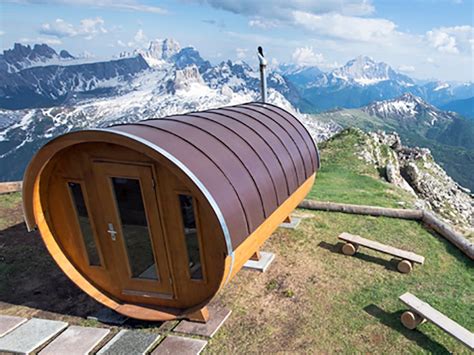 Sauna At Lagazuoi Mountain Hut Cortina Dolomitis Official Portal