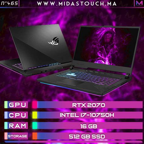 Gaming Laptop Asus Rog Strix G512lw Intel I7 10750 Rtx 2070