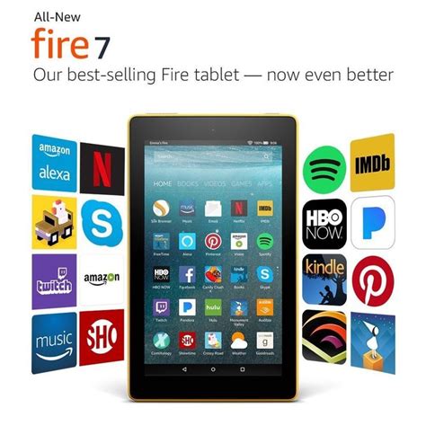 Amazon Fire 7 Tablet With Alexa 7 Display 8gb Or 16gb 2017 4 Colors New Uxshops