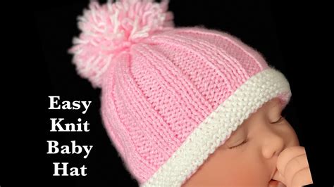 Knit Baby Hat For Beginners 0 6m Crochet For Baby Youtube