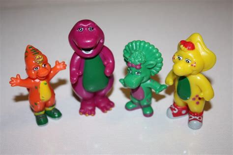 Barney And Friends Bj Baby Bop Riff Cake Toppers Pvc Figures Lyons