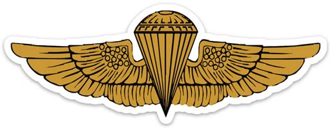Navy And Marine Corps Parachutist Badge Sticker J Cramer Graphics