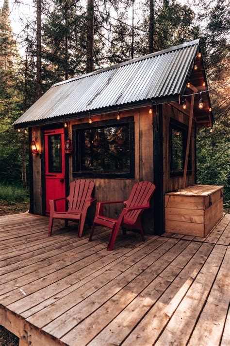 How To Build A Tiny Off Grid Cabin For 2k House In The Woods Tiny