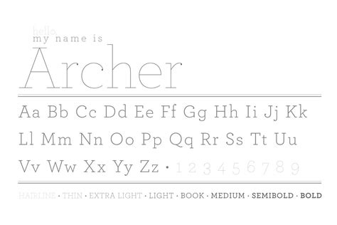 Font Archer Archer Font Typography Alphabet Lettering