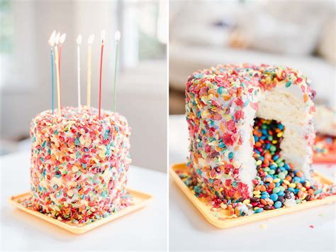 Diy Candy Surprise Inside Birthday Cake Caroline Tran Los Angeles