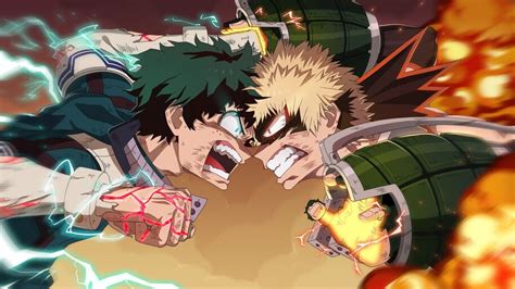 The iview is not compatible with your browser, operating system, or device. Izuku Midoriya vs Katsuki Bakugo, My Hero Academia, 4K, #5 ...