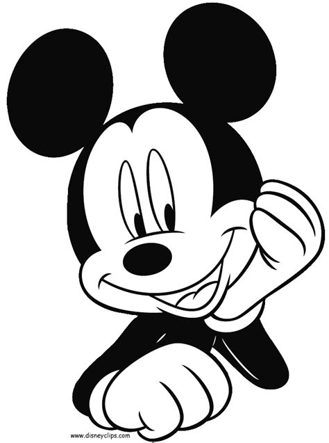 Mickey Mouse Face Coloring Pages Print Mickey Mouse Face Coloring