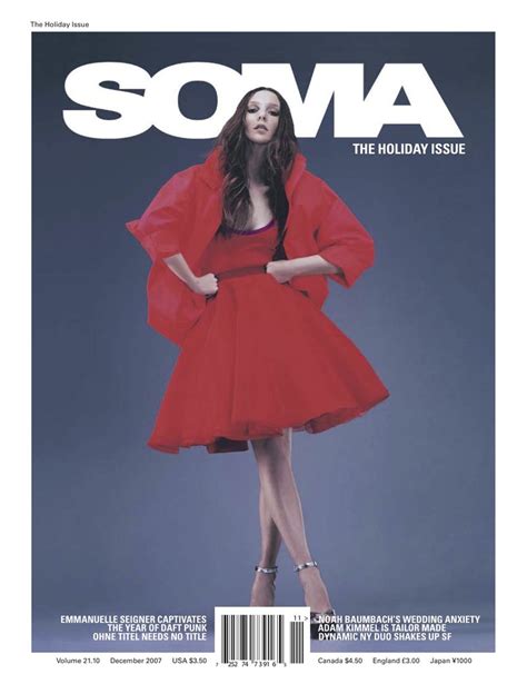 Soma December 2007 Cover Soma Magazine