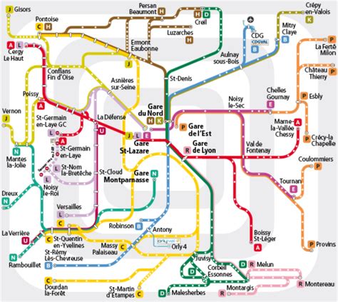 Transit Maps Submission Official Map Île De France Compact Network