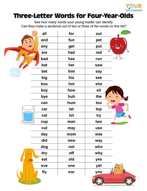 Kindergarten Three Letter Words Worksheets Pdf Worksheets For Kids