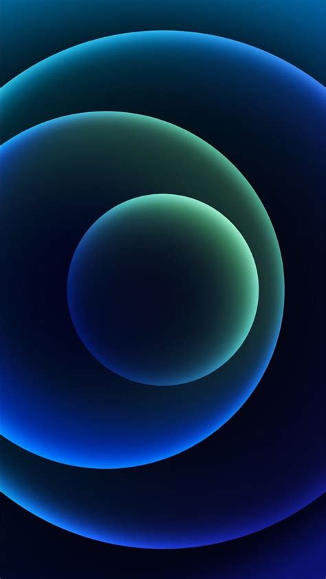 Colorful Iphone 12 Stock Wallpaper Orbs Blue Dark Iphone Wallpapers