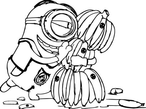 Minion Looking Banana Coloring Page Wecoloringpage The Best Porn Website