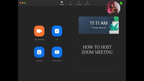 How To Host A Zoom Meeting Youtube