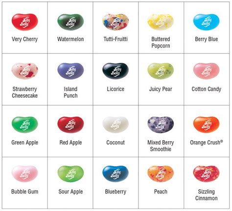 20 Flavor Jelly Belly Jelly Beans Sweet Ashleys Chocolate