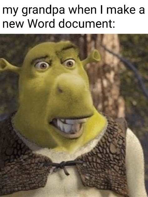 Shrek Face Meme Whatup Now