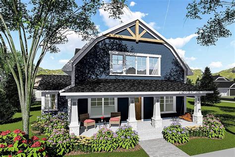 3 Bed House Plan With Gambrel Roof 890051ah Architectural Designs