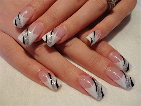 Would Be Nice Wedding Nails Classy French Tips With A Touch Of Sparkle