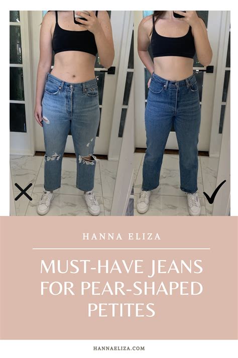 Try On Blog Must Have Jeans For Pear Shaped Petite Women Small Waist