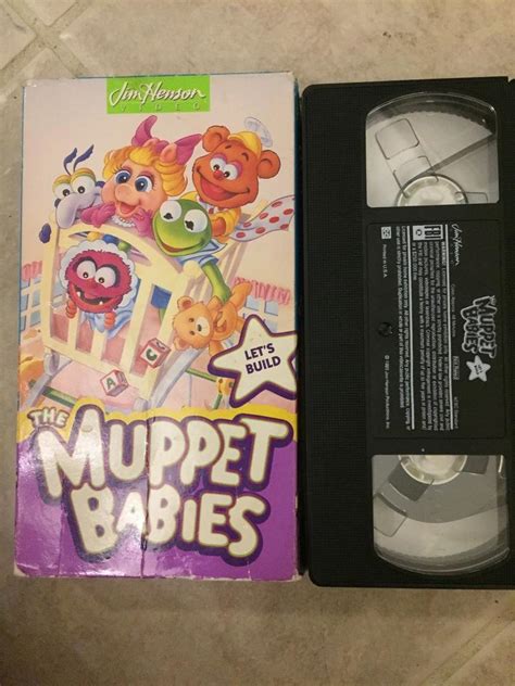 Vhs Jim Hensons The Muppet Babies Lets Build Kids 2 Shows 1930147746