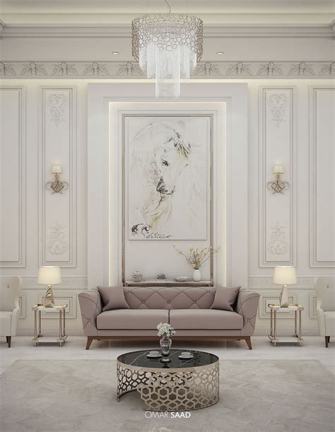 Luxury Classic Villa Interior Design Doha Qatar Living Room