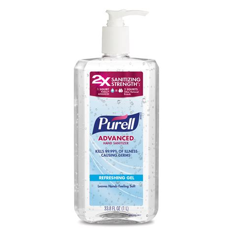 They are packed in 2litres, 5litres, 500ml. Purell Advanced Hand Sanitizer, 1 L - Walmart.com ...