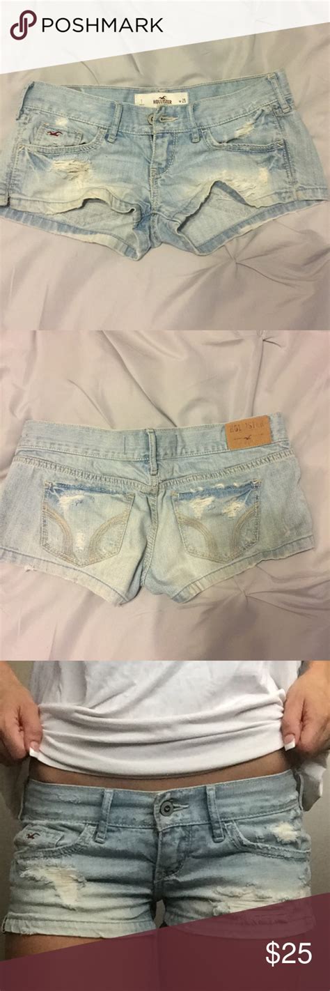Hollister Jean Shorts Light Blue Hollister Jean Shorts Only Wore These