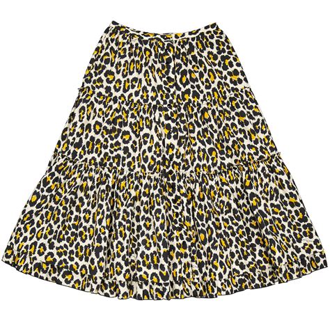 Marc Jacobs Ladies The Leopard Print Prairie Skirt Brand Size 0