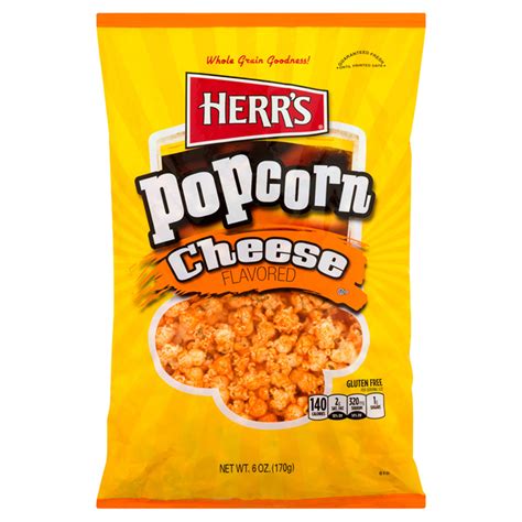 Herrs Cheese Flavored Popcorn 6 Oz