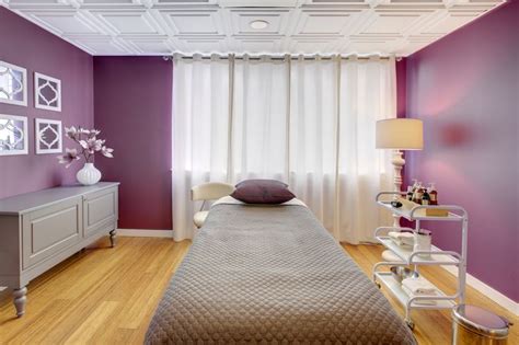 Purple Interesting And Out Of The Box Colors Bella Fiore Spa Treatment Room Esthetician Rooms