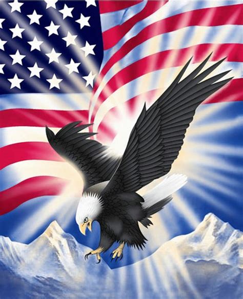 44 Bald Eagle American Flag Wallpaper Wallpapersafari