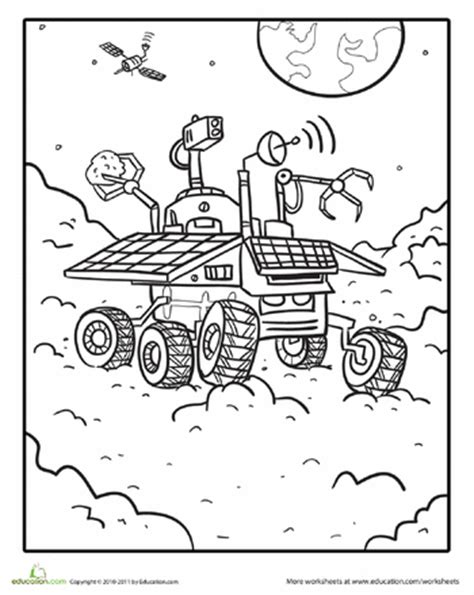 Последние твиты от nasa's perseverance mars rover (@nasapersevere). Mars Rover Coloring Page | Education.com | Space coloring ...