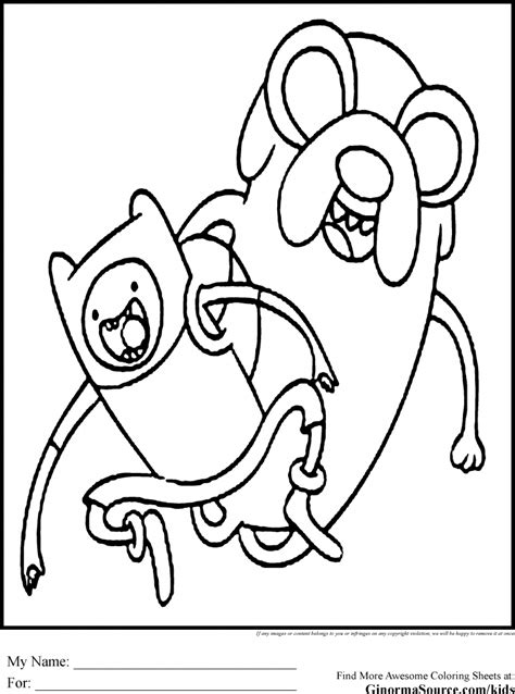 Adventure Time Coloring Pages Printable Coloring Home