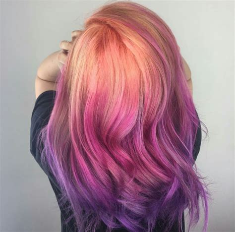 Pin By Jovie On Hair Inspiration Sunset Hair Color Ombre Hair Color