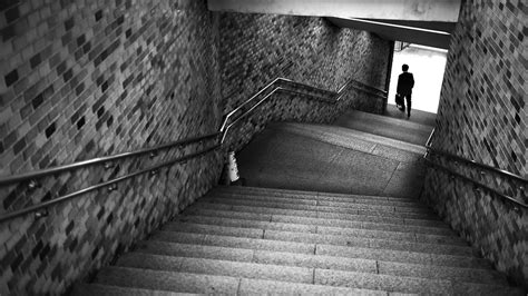 Jump to navigationjump to search. Stairs to subway - Tokyo, Japan - Black and white street p ...