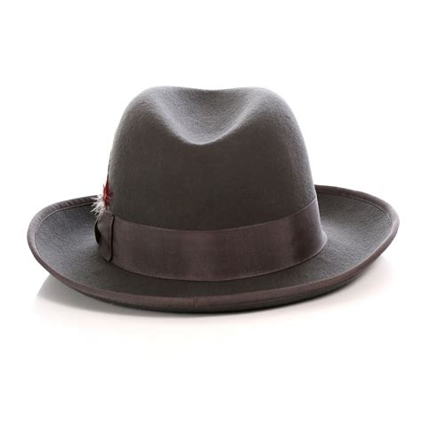 Ferrecci Premium Classic Charcoal Wool Godfather Hat Fhyinc