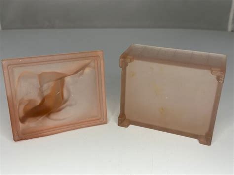 Art Deco Satin Glass Reclining Nude Powder Box FREE S Gem