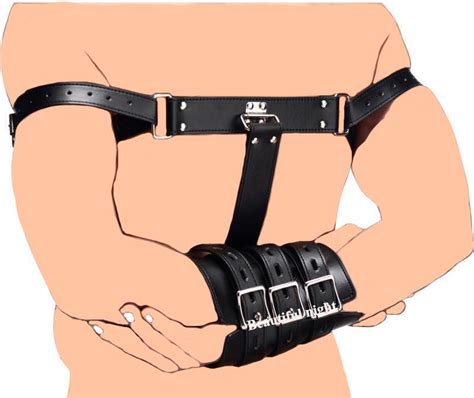 Arms Behind Back Restraints Strapleather Arm Bindersex Armbinders Harness Bondage Adult Sex