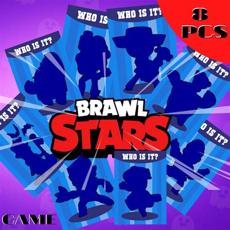 Brawl Stars Party Card Printable Game Activities Contest For Etsy
