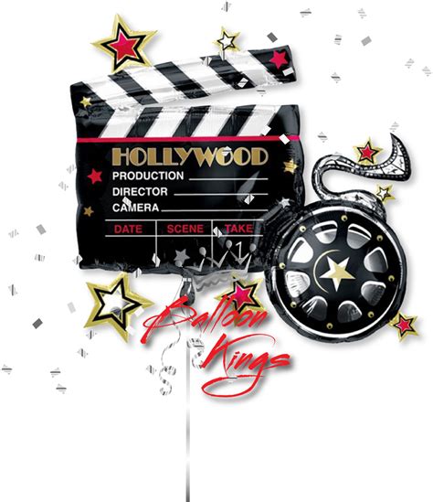 Movie Clapboard Lights Camera Action Theme Clipart Large Size Png