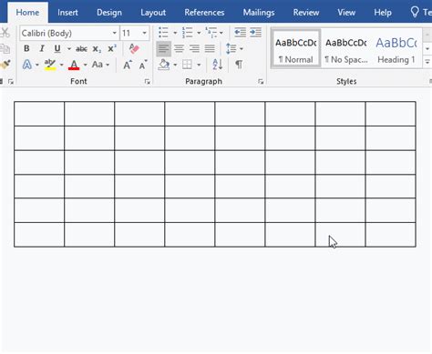 How To Remove Lines In Ms Word Table Printable Templates Free