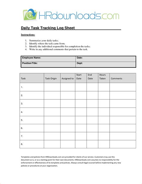 Daily Task List Excel Template Xls Microsoft Excel Templates Images