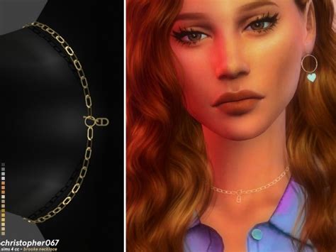 Brooke Necklace By Christopher067 At Tsr Sims 4 Updates