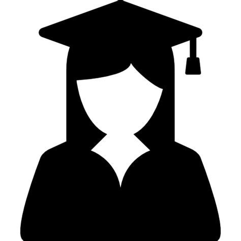 Free Icon Female Graduate Student