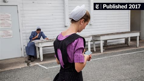 in amish country the future is calling the new york times