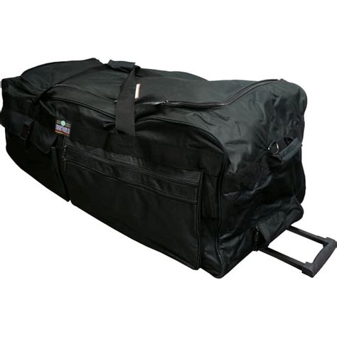 42 Polyester Rolling Duffle Bag Wheeled Travel Luggage Suitcase