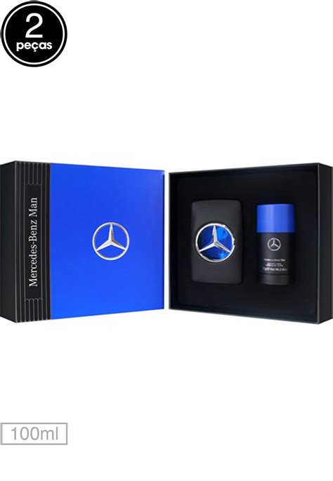 2 Piece T Set In Blue Box With Mercedes Logo On The Front And One Is