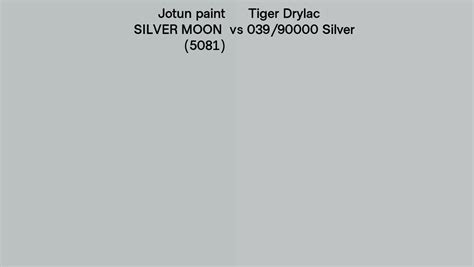 Jotun Paint Silver Moon Vs Tiger Drylac Silver Side By