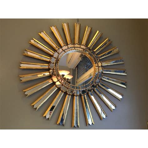 Gilded Sunburst Wall Mirror C 1960 Sold Classic Antiques Phl